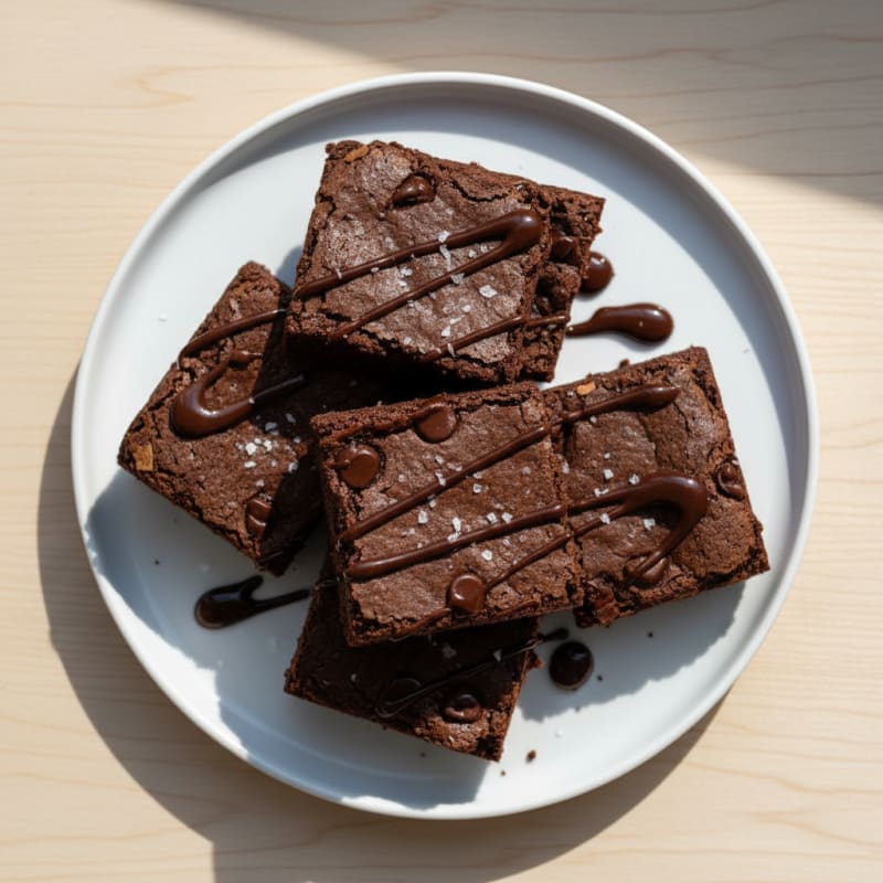 Fudgy Double Chocolate Brownie Squares
