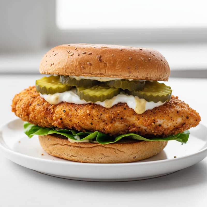 Buttermilk Fried Chicken Sandwich with Pickles