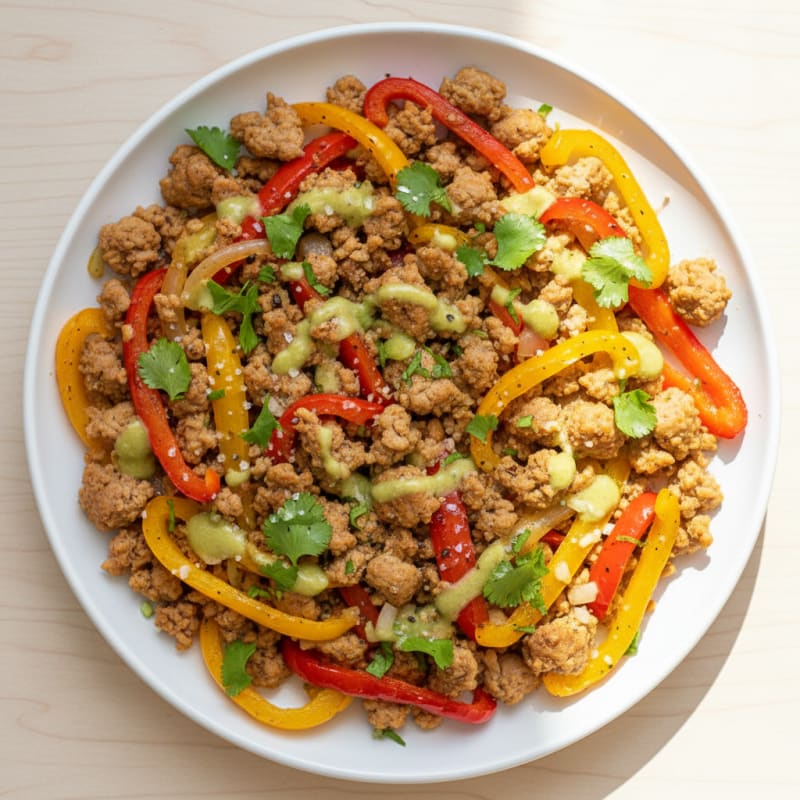 Zesty Turkey and Bell Pepper Skillet