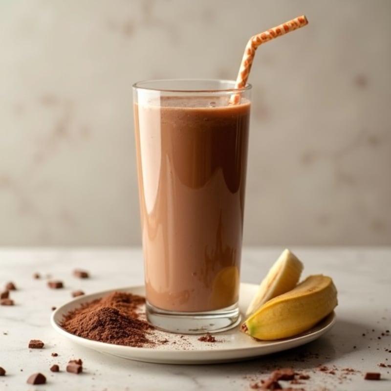 Creamy Chocolate Caramel Protein Smoothie