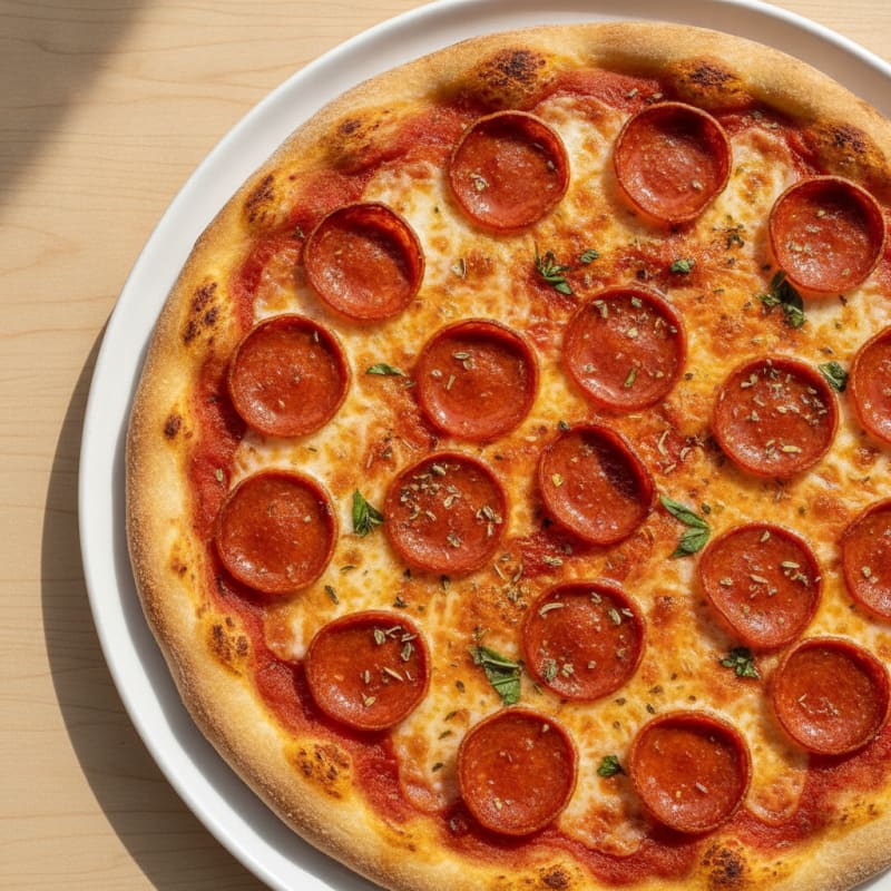 Classic Pepperoni Pizza with Mozzarella