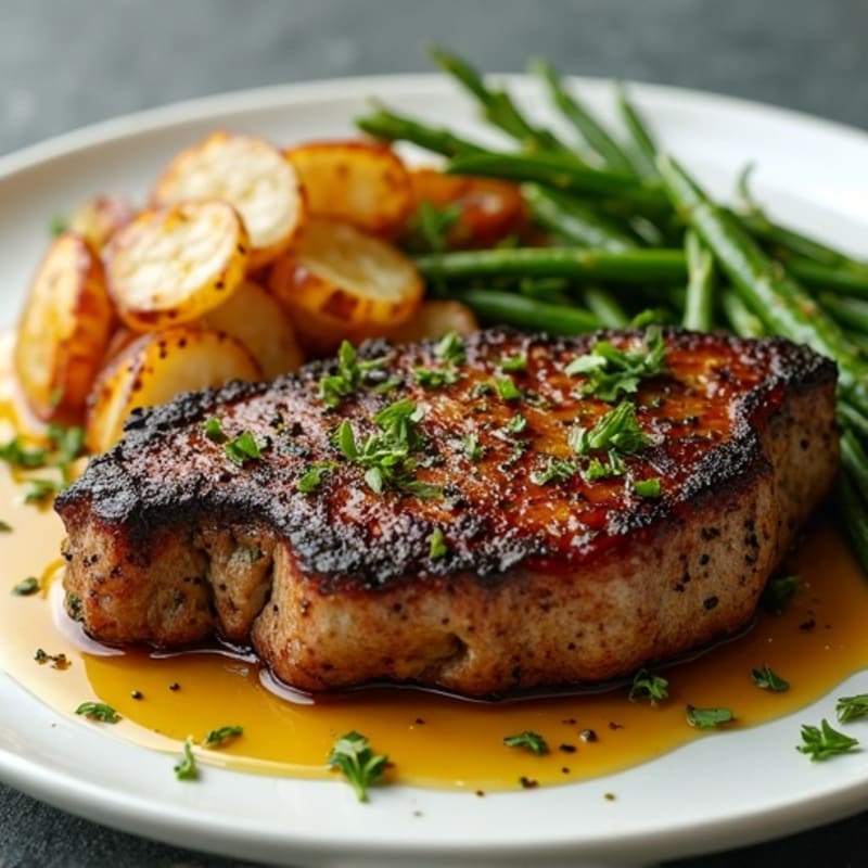 Herb-Crusted Pan-Seared Bison Steak