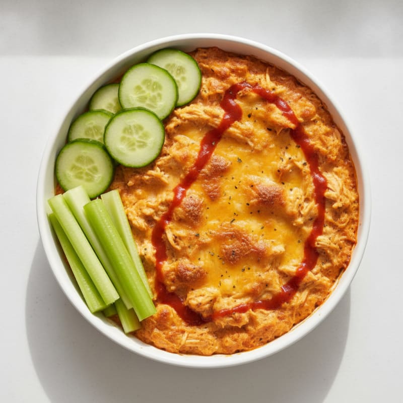 Buffalo Chicken Baked Dip