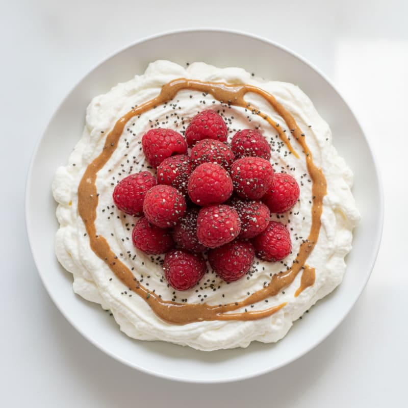 Silky Greek Yogurt Protein Mousse with Berries