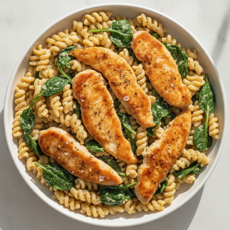 Garlic Parmesan Chicken Alfredo Pasta