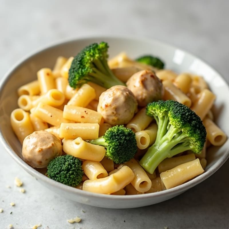 Creamy Chicken and Broccoli Whole Wheat Mac Bake