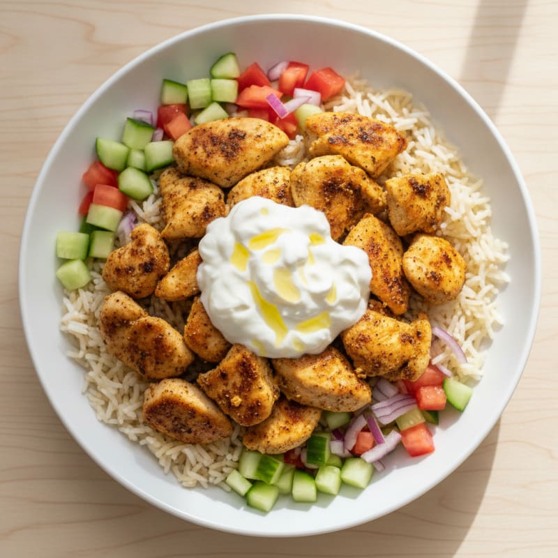 Chicken Shawarma Rice Bowl