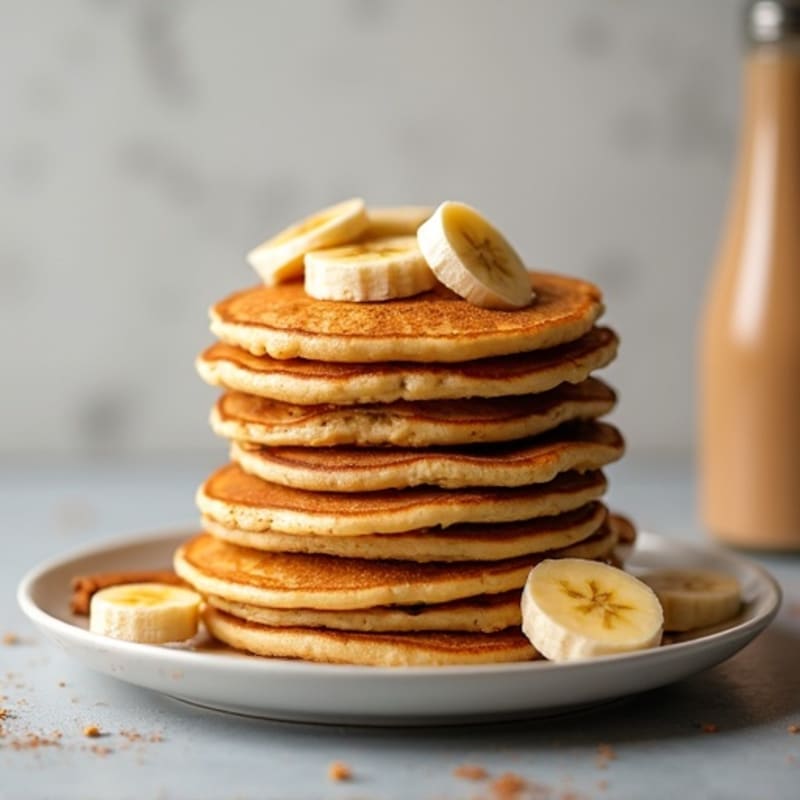 Fluffy Protein Pancakes with Warm Cinnamon Bananas