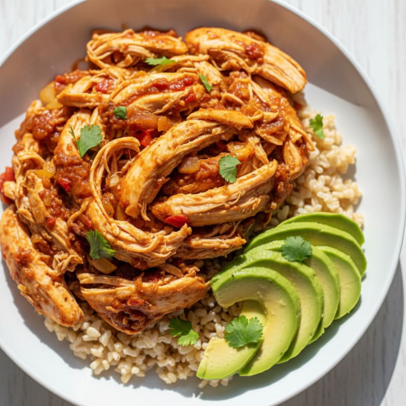 Tender Shredded Chicken with Smoky Chipotle Sauce