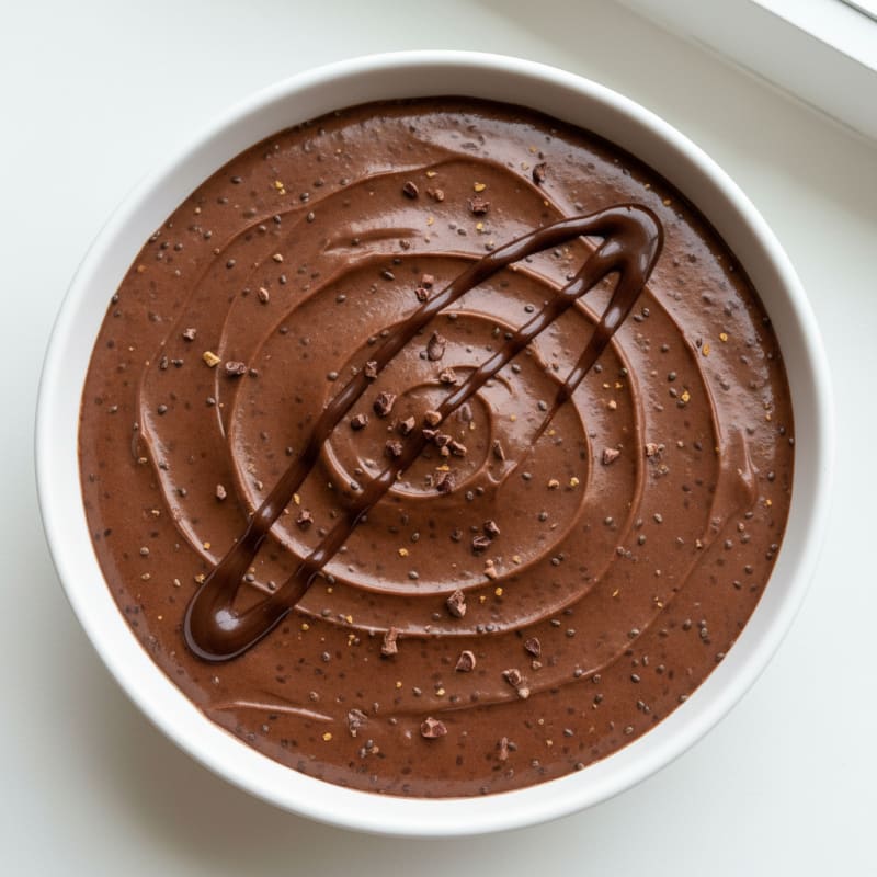 Chocolate Protein Pudding with Chia Seeds