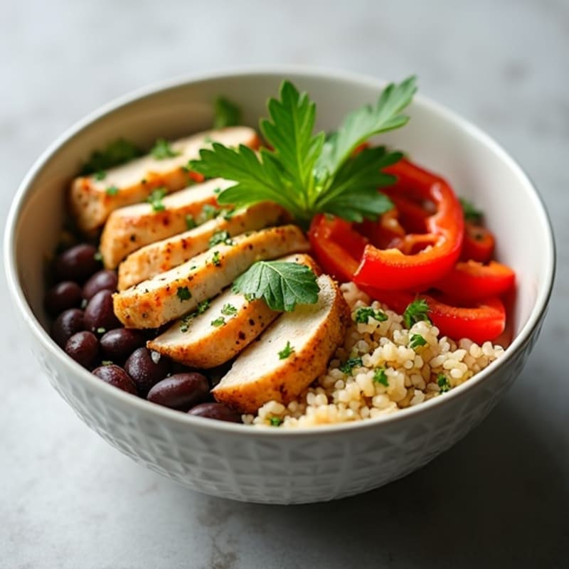 Cilantro-Lime Chicken Bowl with Black Beans