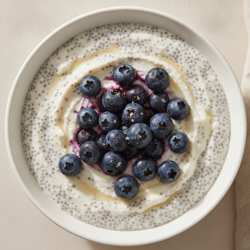 Blueberry Chia Seed Pudding