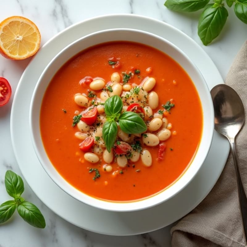 Healthy Creamy Tomato Basil Soup