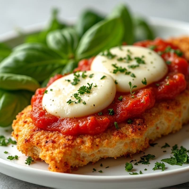 Crispy Baked Chicken Parmesan with Fresh Herbs