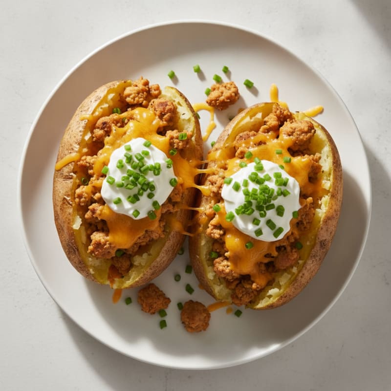 Loaded Baked Potatoes with Chives