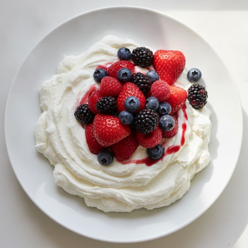 Silky Greek Yogurt Protein Pudding with Mixed Berries