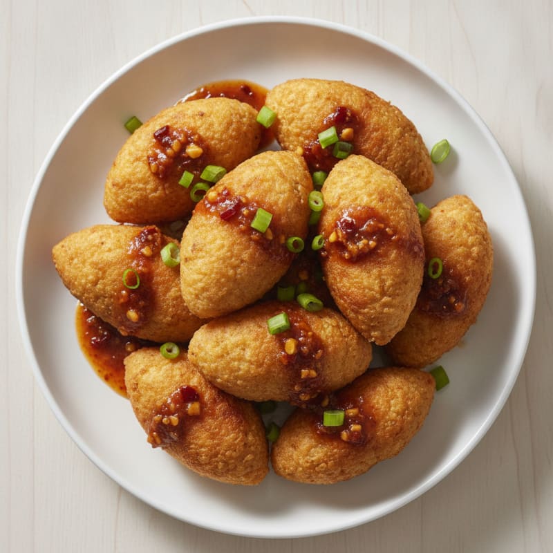 Chicken Breast Empek with Spicy Vinegar Sauce