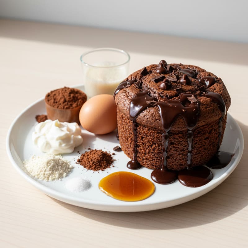 Creamy Chocolate Protein Mug Cake