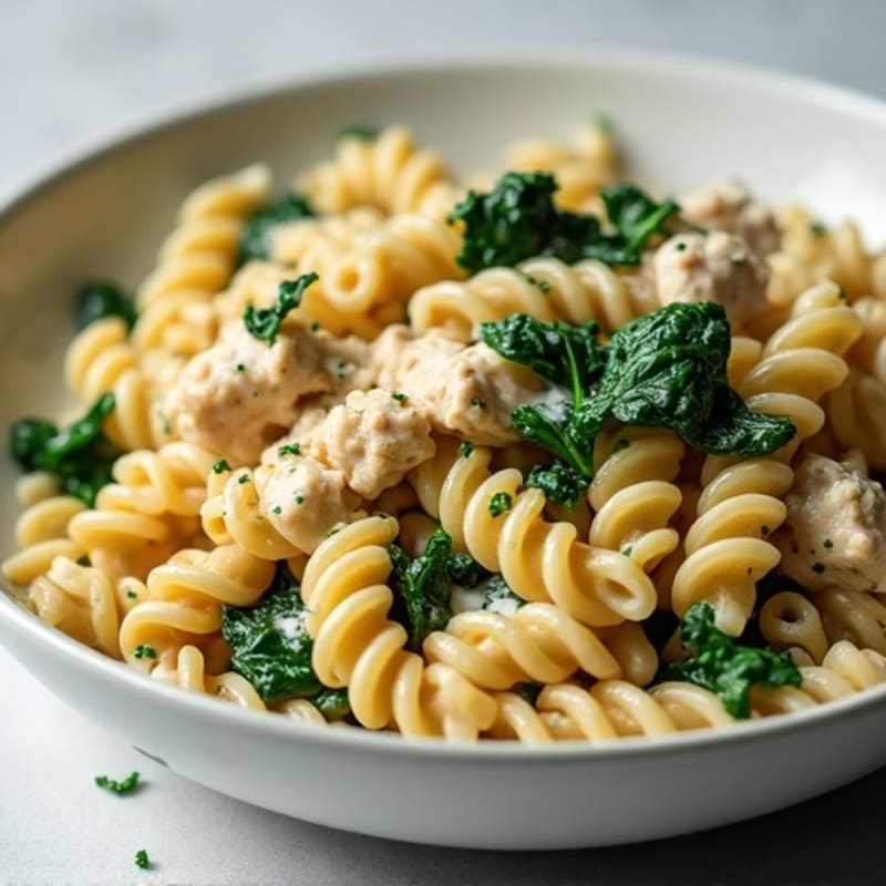 Creamy Chicken and Spinach Pasta