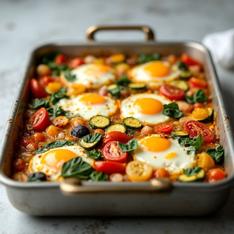Sheet Pan Egg Bake with Roasted Vegetables