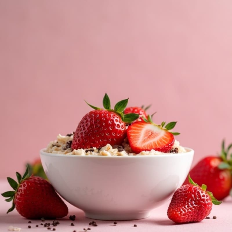 Creamy Fresh Strawberry Overnight Oats