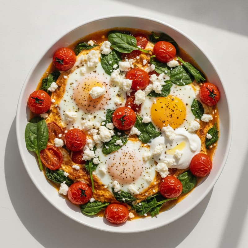 Baked Eggs with Roasted Tomatoes