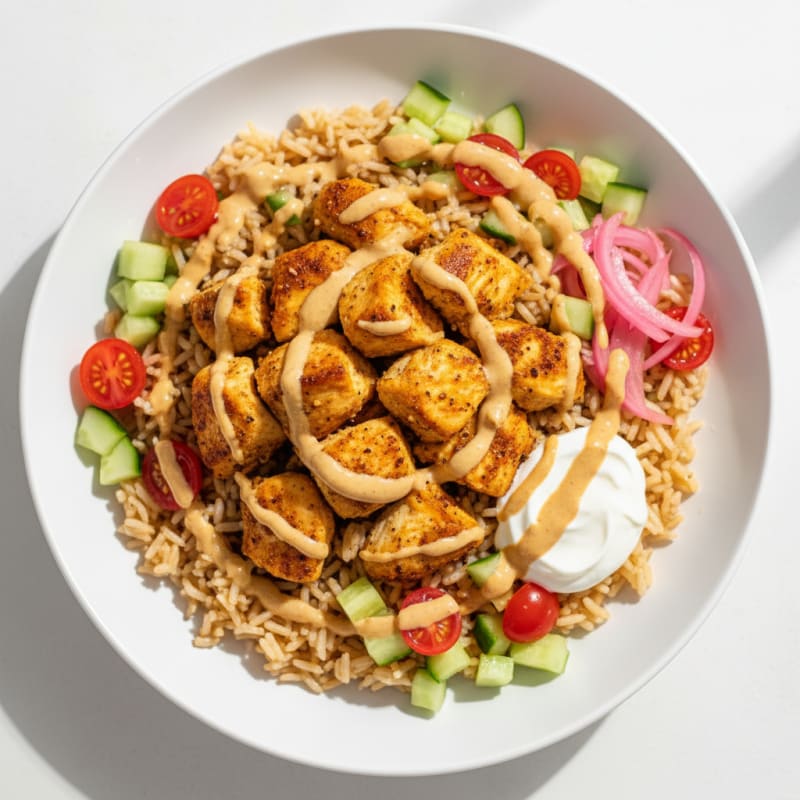 Chicken Shawarma Rice Bowl