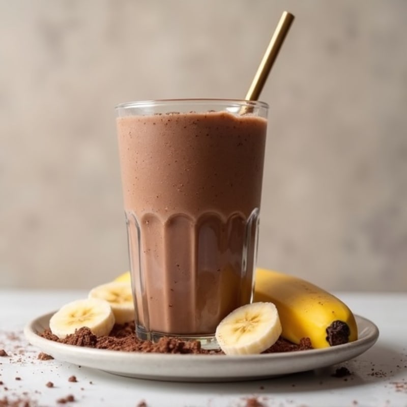 Creamy Dark Chocolate Protein Smoothie