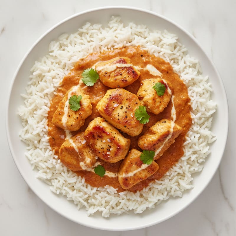 Indian-Spiced Chicken with Tomato Cream Sauce