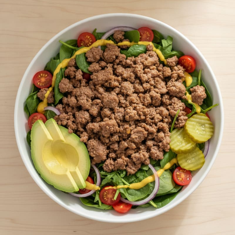 Classic Beef Burger Bowl