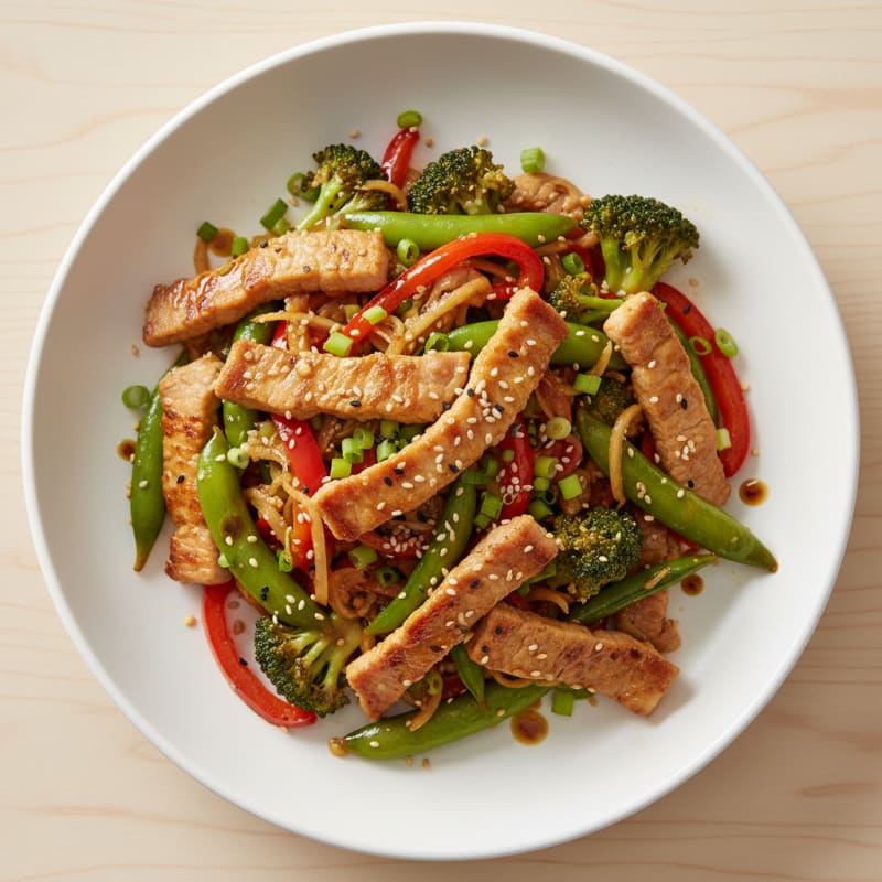 Crispy Ginger-Garlic Pork Stir-Fry