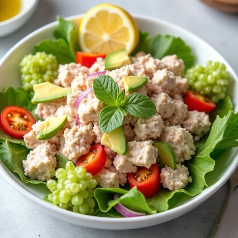 Creamy Tuna Salad with Fresh Crunchy Vegetables