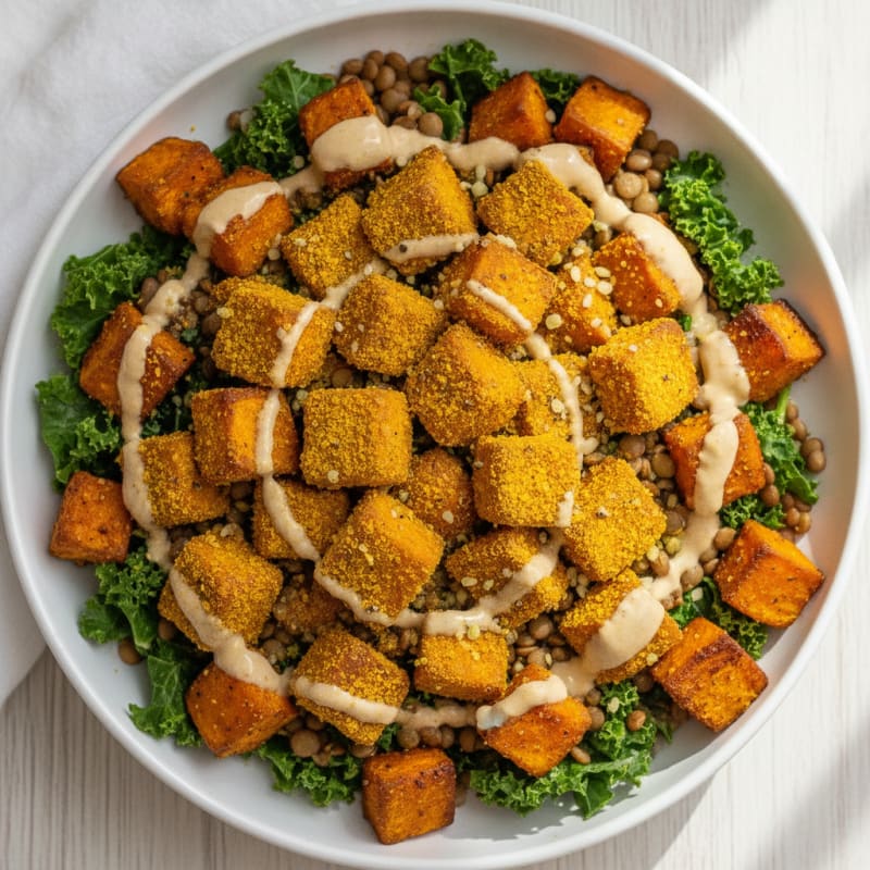 Roasted Sweet Potato Buddha Bowl