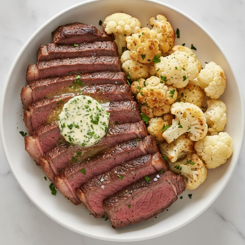 Pan-Seared Ribeye with Garlic Butter