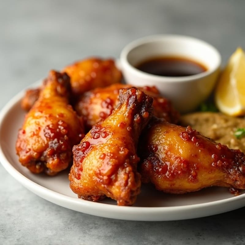 Crispy Baked Honey-Garlic Chicken Wings