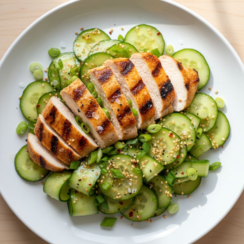 Protein-Packed Sesame Cucumber Salad