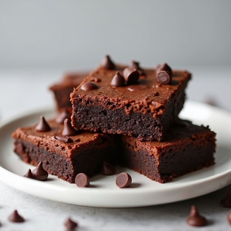 Protein-Rich Dark Chocolate Sweet Potato Brownies