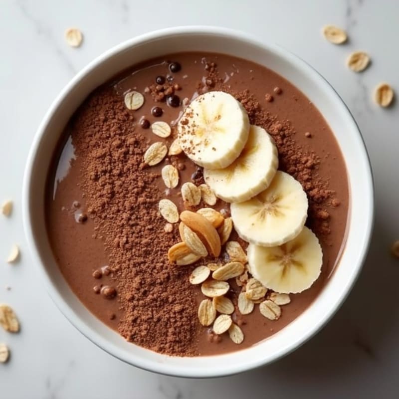 Chocolate Protein Smoothie Bowl with Almond Butter