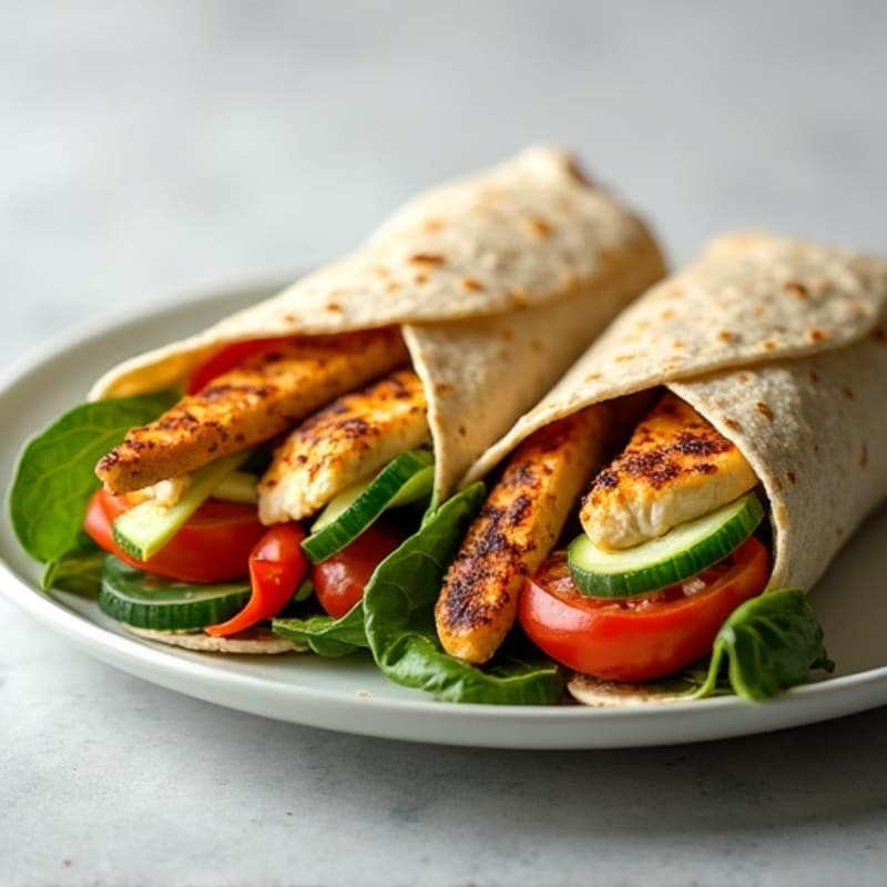 Vibrant Garden Veggie Wrap