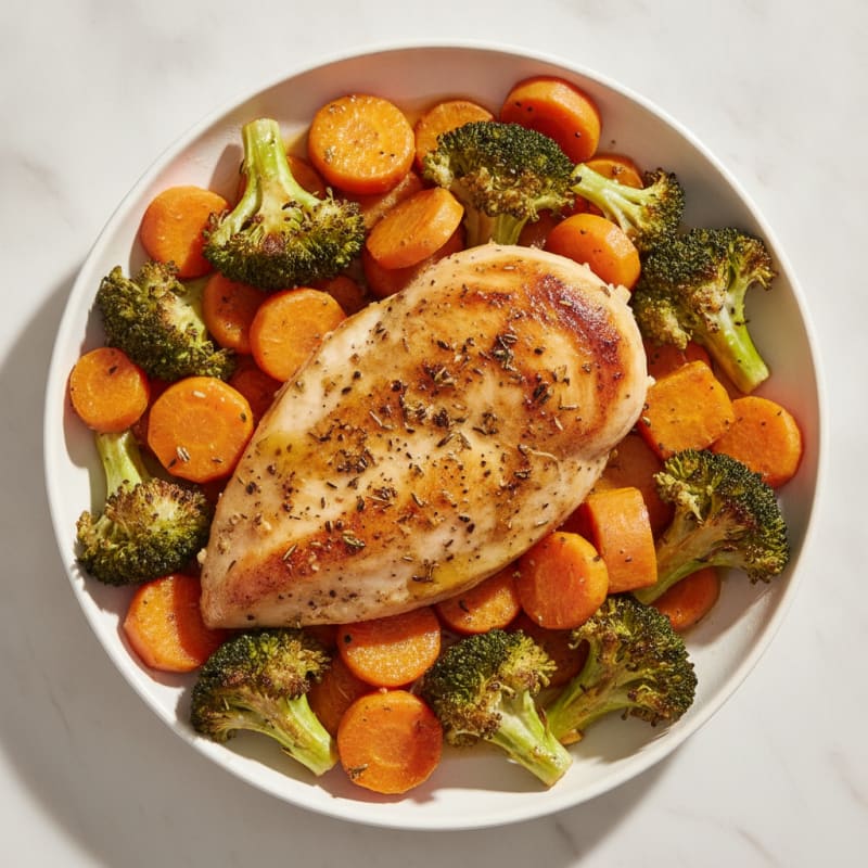Herb-Roasted Chicken with Roasted Vegetables
