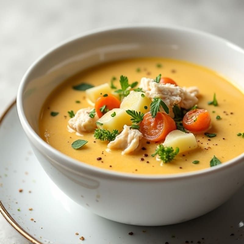 Healthy Creamy Baked Potato Soup