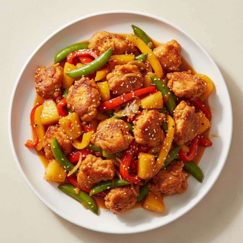 Crispy Sweet and Sour Chicken Stir-Fry