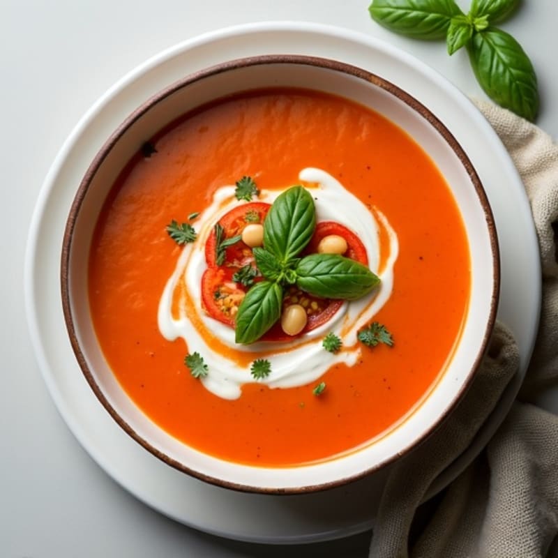 Creamy Roasted Tomato Basil Soup
