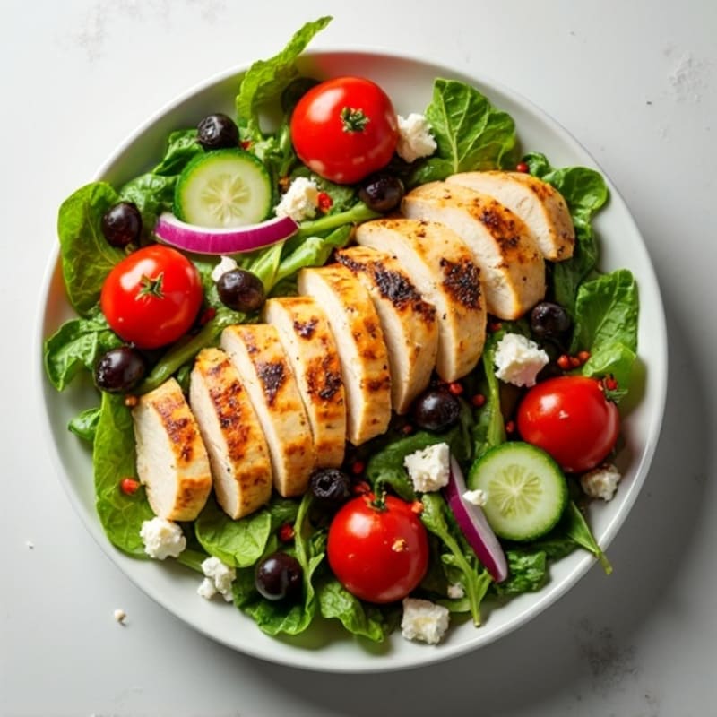 Fresh Mediterranean Chopped Salad with Feta