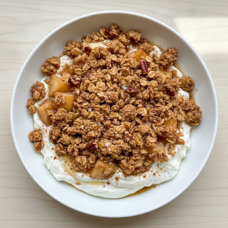 High-Protein Baked Apple Crumble