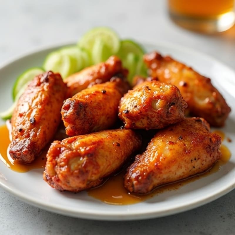 Crispy Honey Glazed Baked Wings