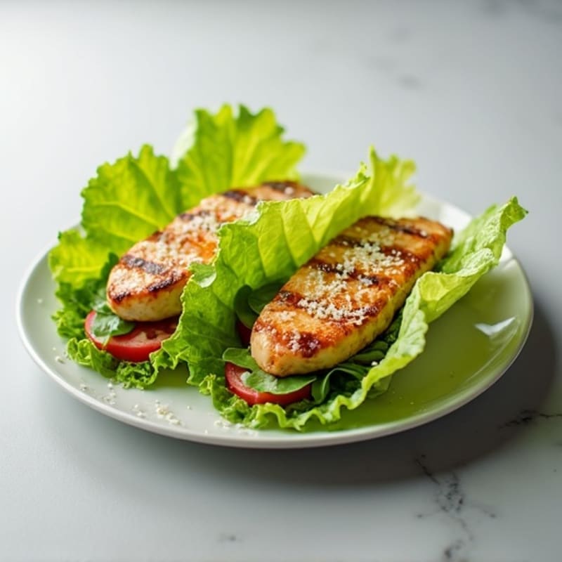 Grilled Chicken Caesar Lettuce Wraps