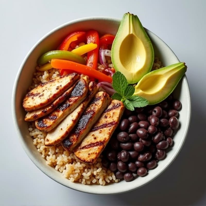 Grilled Chipotle Chicken and Steak Protein Bowl