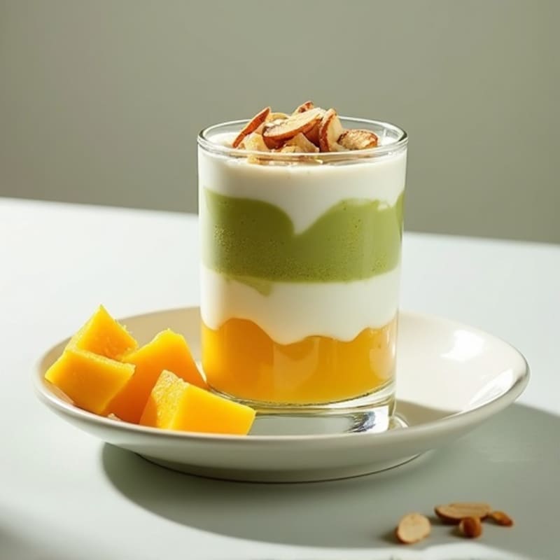 Silky Matcha Protein Yogurt Parfait