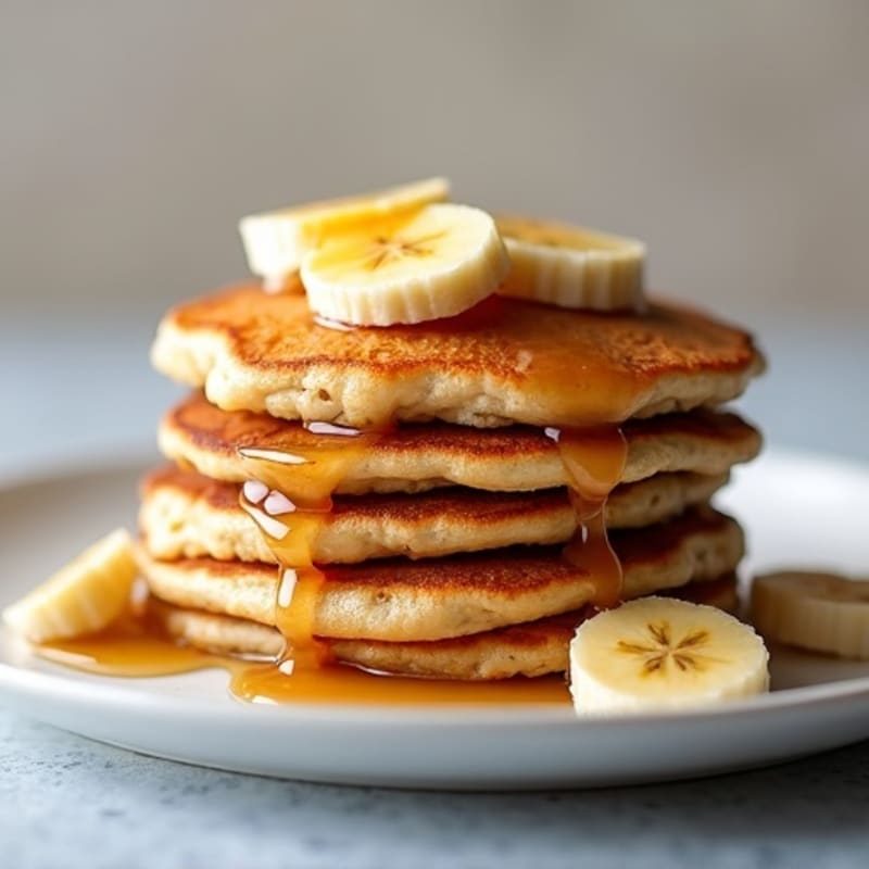 Protein-Packed Caramelized Banana Oat Pancakes